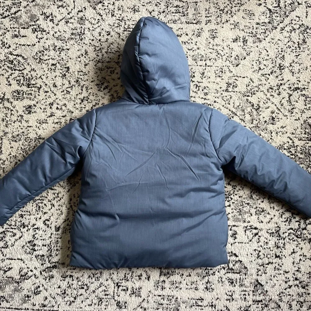 Hanna Andersson blue all wrapped up puffer style jacket size 130 size 8